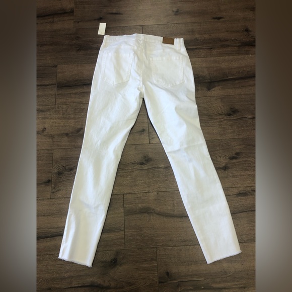 NWT AERO SKINNY HIGH RISE ANKLE JEGGING WHITE DISTRESSED ROW HEM IN SIZE 8 - Picture 4 of 7